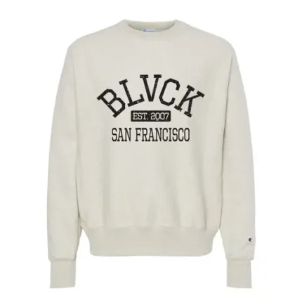 CHAMPION CREWNECK SILVER BLVCK SWEATSHIRT